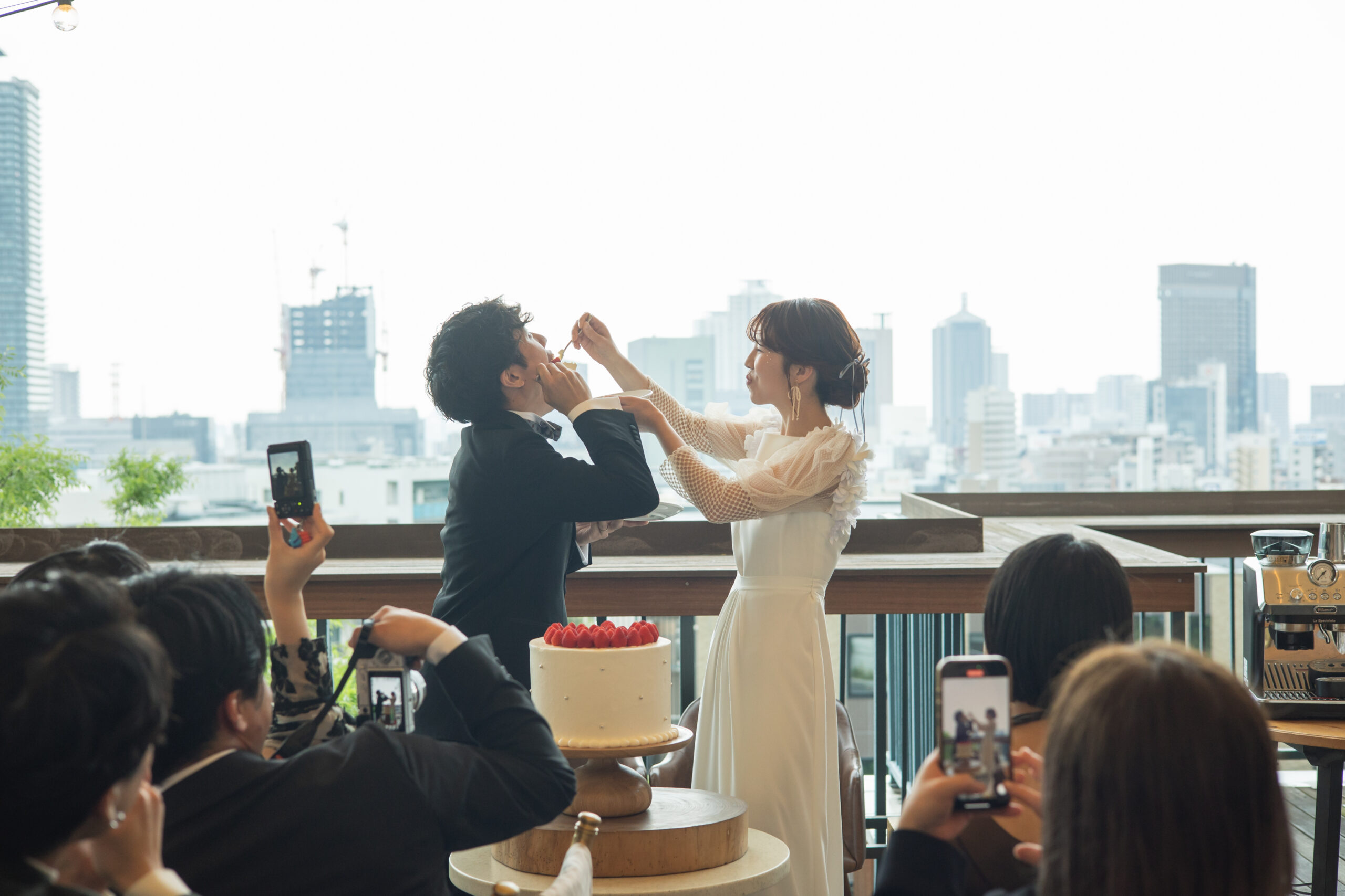 神戸の街並みを望むTOAST邸宅でのウエディング 異人館通り プロデュースウエディング